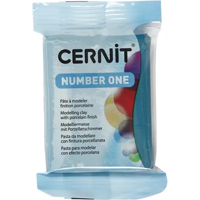 Image de Pâte à modeler Cernit, couleur bleu canard, 56 grammes