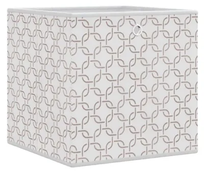 Image de Lot de 10 boîtes de rangement pliables, de couleur crème