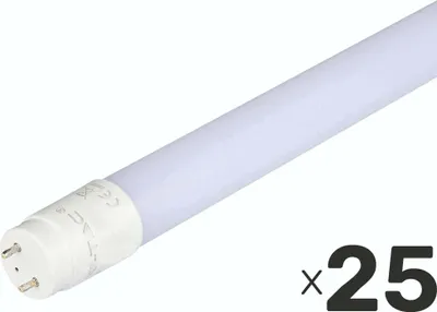 Obrázok produktu pre V-TAC LED žiarovka VT-1577, T8, G13, EEK: F, 20 W, 2100 lm, 4000 K, 1500 mm, 25 Stück