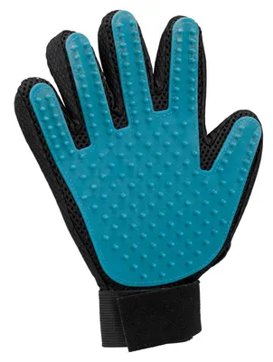 Obrázok produktu pre Rukavica na česanie 16 × 24 cm tmavošedá/modrá