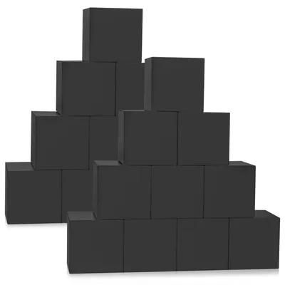 Obrázek produktu pro Sada 50 černých dárkových krabiček – 7 x 7 x 7 cm