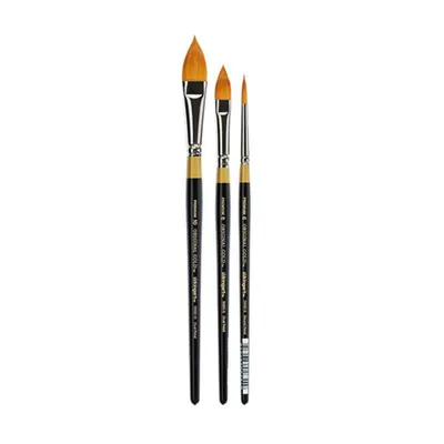 Produktbild von Kingart Original Gold Taklon Schminkpinsel-Set