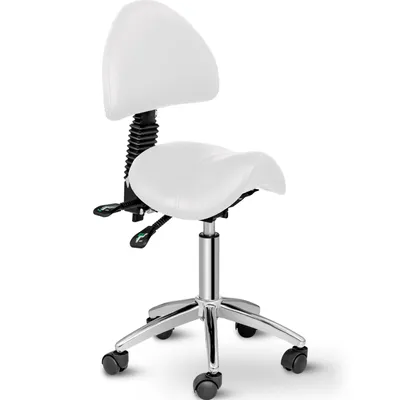 Produktbild von Expondo physa Sattelstuhl - 550 - 690 mm - 150 kg - Weiß