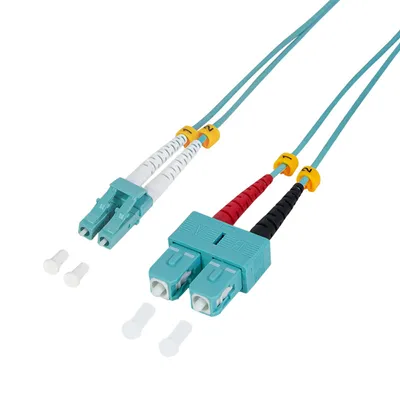 Produktbild von LogiLink 0.5m, LC - SC, 0,5 m, OM3, LC, SC