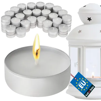 Image de Solidchoice - 100 bougies chauffe-plat sans parfum, durée de 3 heures