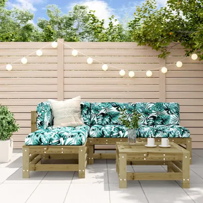 Produktbild von Design Möbel 5-tlg. Garten-Lounge-Set Kiefernholz Imprägniert - 2024 Neu