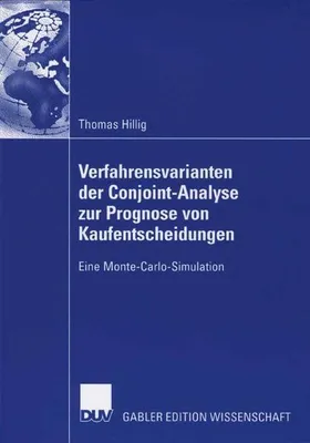 Immagine prodotto di Verfahrensvarianten der Conjoint-Analyse zur Prognose von Kaufentscheidungen