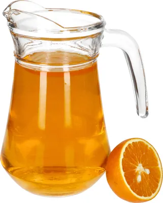 Produktbild von Valentin Glaskrug 1,15L Milch-Kanne mit Henkel Weinkaraffe Limo Saft