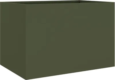 Produktbild von Pflanzkübel Olivgrün 62x40x39 cm Stahl