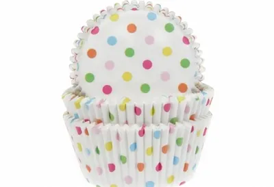 Produktbild von Pappbecher für Muffins polka dots 50pcs