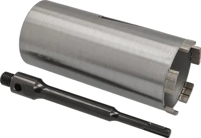 Produktbild von Diamantbohrkrone Ø 82 mm Nutzlänge 180 mm mit SDS+-Aufnahme 200 mm Segmenthöhe 10 mm Diamant Bohrkrone Trockenbohrkrone Kernbohrer Betonbohrkrone Kernbohrkrone BTEC