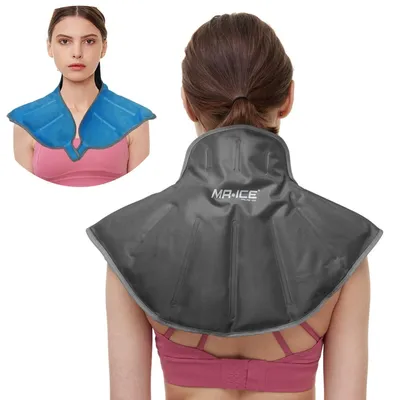 Image de Compresse réfrigérante pour le cou et les épaules, réutilisable, 1 pièce, pour la cryothérapie