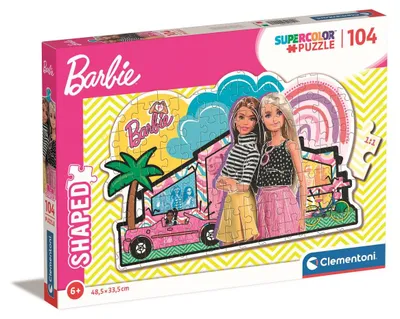 Produktbild von Clementoni-Puzzle 104 Formen Barbie 27163