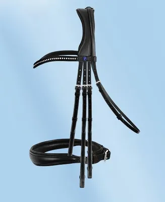 Produktbild von Passier PASSIERBLU Kandare DREAM schwarz anatomisch super weich , Größe Pferd:Warmblut