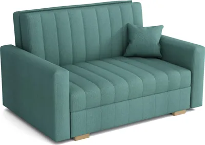 Produktbild von Schlafsofa klein Zanzibar I Sofa 2 Sitzer 133 cm Breit I Sofa mit Schlaffunktion I Schlafsofa mit Bettkasten I Couch mit Schlaffunktion Klein I Mint