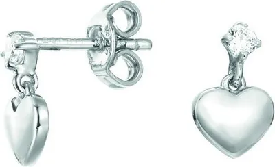 Produktbild von Esprit Kinder Ohrringe Ohrstecker Silber Herz ESER92651A000