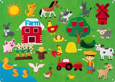 Image de kit de bricolage en feutre 3 en 1 - Tableau d'activités multicouches avec jeu d'histoires - Jeu éducatif pour stimuler la créativité et la motricité