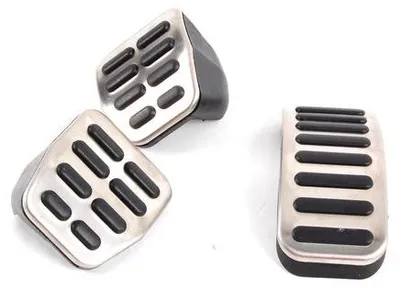 Produktbild von Original VW Edelstahl Pedale Pedalset Pedalkappen für VW Polo V 6R