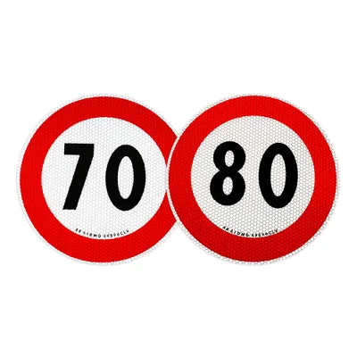 Produktbild von Kennzeichnung Geschwindigkeitsbegrenzung 70 und 80 km/h EU-zugelassen