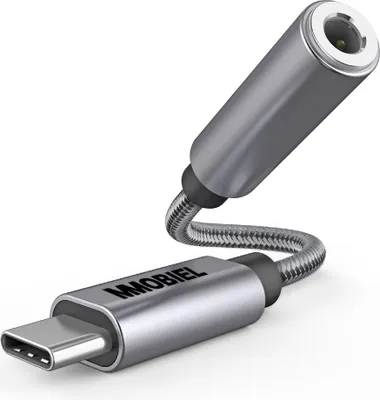 Produktbild von MMOBIEL USB-C zu AUX 3,5mm Kopfhöreranschluss Adapter - 32Bit USB-C Kopfhörer Adapter