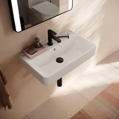 Produktbild von hansgrohe Xanuia Q Waschtisch Compact 600/370 mit Hahnloch und Überlauf