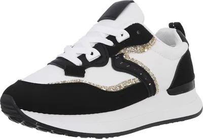Produktbild von Ital-Design Damen Freizeitschuhe  Lederoptik, Synthetikoptik Sneakers Low 88930206 Schwarz Gr.  37