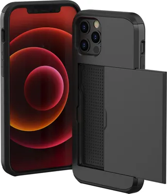 Zdjęcie produktu dla imoshion Backcover z uchwytem na kartę do Apple iPhone 12 Pro Max - Czarny
