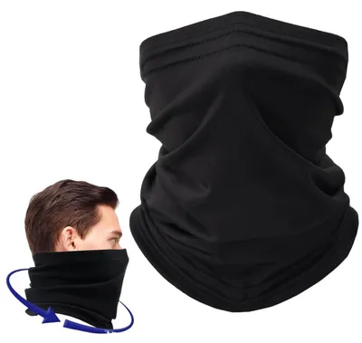 Produktbild von Winter Loop Schal Multifunktionstuch Fleece Halswärmer Winddicht 31 x 26 cm
