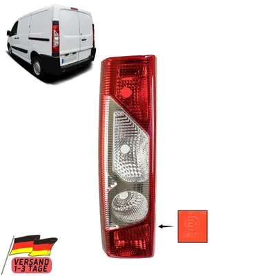 Image de Pour Fiat Scudo Feu arrière gauche Feu arrière 2007-2015 E-Prüf