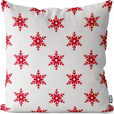 Produktbild von VOID Weihnachten Sterne rot weiss Kissenbezug Kissenhülle Sofakissen Kissen Deko Outdoor-Kissen Dekokissen