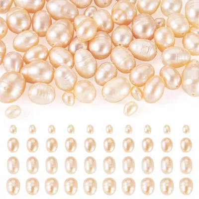 Immagine prodotto di 55 perle d'acqua dolce naturali – diversi stili per la creazione di gioielli