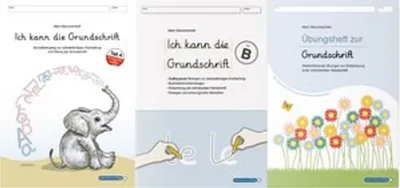 Obrázok produktu pre Ich kann die Grundschrift Teil A und B und das Übungsheft Ich kann richtig schön schreiben