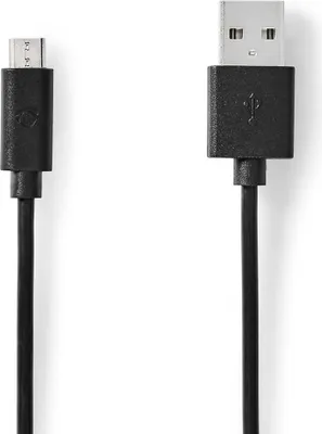 Zdjęcie produktu dla Nedis CCGW60500BK10, 1 m, USB A, Micro-USB B, USB 2.0, 0,48 Gbit/s, Czarny