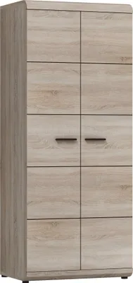 Produktbild von Masseno Drehtürenschrank LEGAME 80 cm Kleiderschrank Schlafzimmer Schrank 2-türig Sonoma Eiche