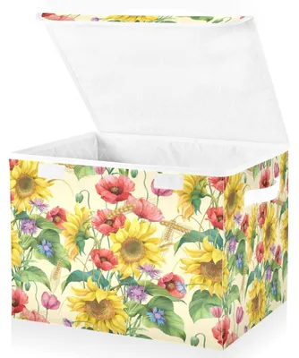 Immagine prodotto di Omgoods - Scatole di stoccaggio con coperchio - Cesto shabby chic per giocattoli e vestiti