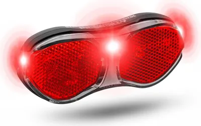 Produktbild von Fahrrad LED Rücklicht Piccadilly Gepäckträger Montage 80mm Standlicht StVZO