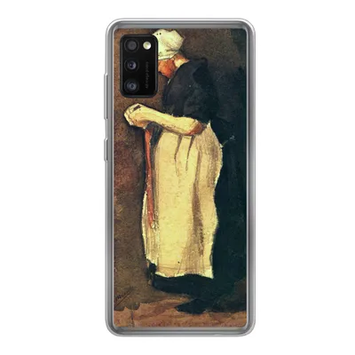 Produktbild von MuchoWow® Handyhülle Schutzhülle Hülle für Samsung Galaxy A41 Die Scheveningerin - Vincent van Gogh Silikon Softcase Handy Hülle - Mobiltelefon
