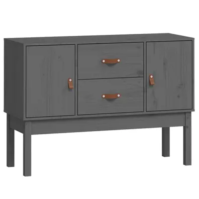 Produktbild von Sideboard Grau 110x40x78 cm Massivholz Kiefer