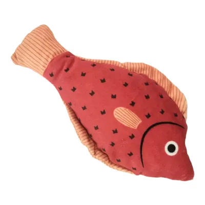 Produktbild von Quietschspielzeug für Katzen, weich, realistisch, Simulation von Fischen, Haustierkauen, Backenzahn, interaktives Spielzeug, bissfestes Plüsch-Quietschspielzeug für Kätzchen