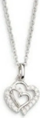 Produktbild von Xenox XS3418K Halskette mit Anhänger Damen Herzen Silber