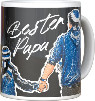 Produktbild von Hamburger SV HSV Tasse „Bester Papa" schwarz