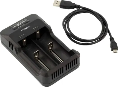 Image de Ansmann Chargeur de batterie Lithium 2 Noir 1001-0050