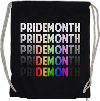 Produktbild von Urban Backwoods Pridemonth, Turnbeutel, Farbe: Schwarz