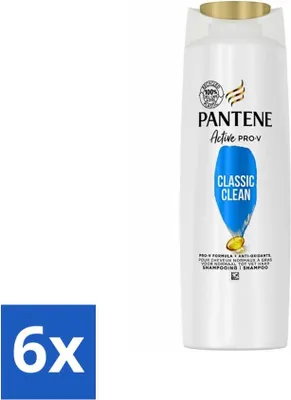 Immagine prodotto di Pantene - Shampoo - Classic Clean - Detergente rinfrescante - Per capelli normali - 225 ml - Confezione risparmio - 6 pezzi