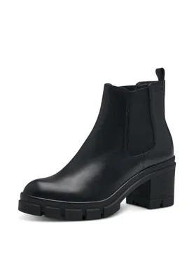 Produktbild von Tamaris Damen Stiefelette Chelsea Boot kräftige Profilsohle Stretch 1-25409-41, Größe:41 EU, Farbe:Schwarz