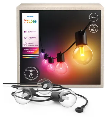 Productafbeelding van Philips Hue 929004581901 - Slimme LED-lichtketting voor buiten, RGBW