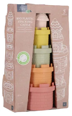 Produktbild von Jipy bioplastic stapelburg - nachhaltiges spielzeug burg set