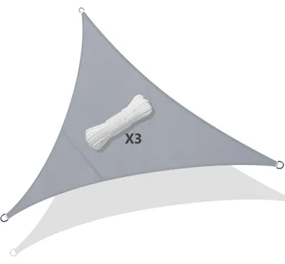 Zdjęcie produktu dla Trójkątny parasol przeciwsłoneczny 3x3x3 m wodoodporny i z ochroną UV