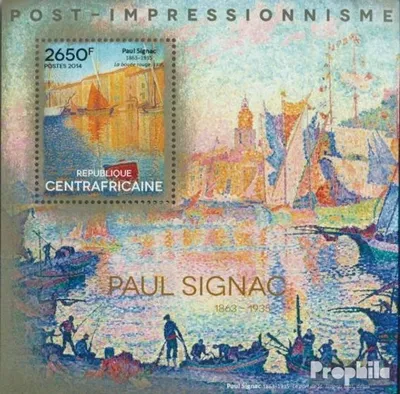 Produktbild von Briefmarken Zentralafrikanische Republik 2014 Mi Block 1196 (kompl. Ausgabe) postfrisch Paul Signac