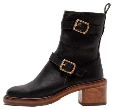 Image de Neosens Bottines à talons pour Femme S3330 MONTONE BLACK / RUBY Couleur Noir